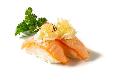 Nigiri salmón style