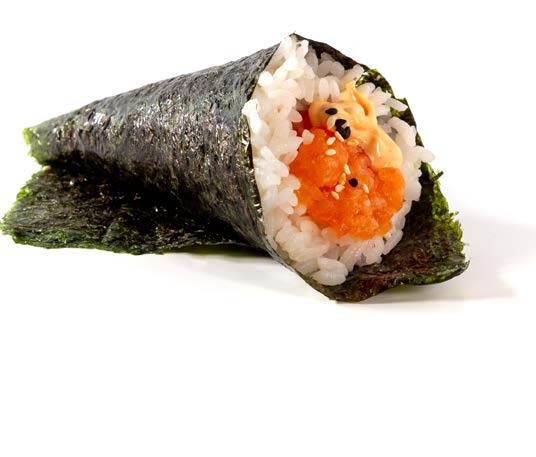 Temaki spicy salmón