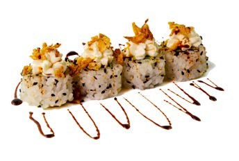 Crispy aguacate roll blanco